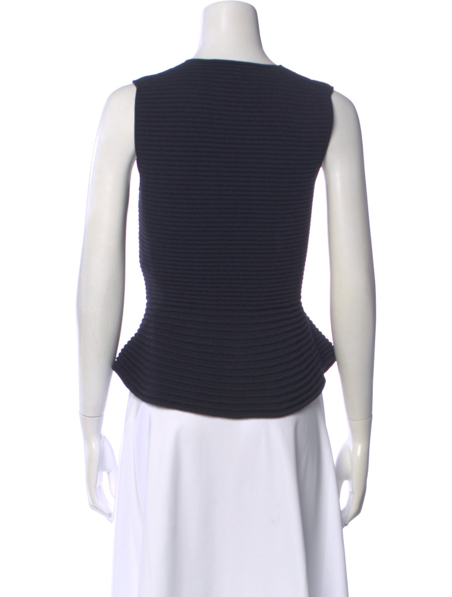 Narciso Rodriguez Crew Neck Sleeveless Top