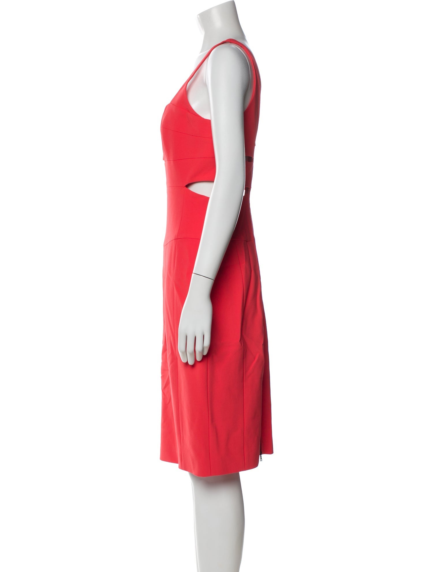 Narciso Rodriguez Square Neckline Knee-Length Dress