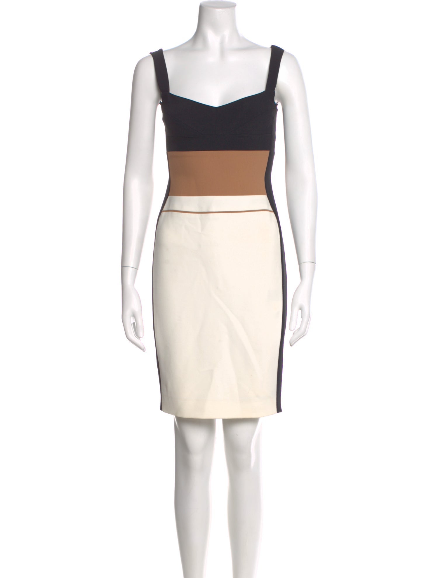 Narciso Rodriguez Colorblock Pattern Mini Dress
