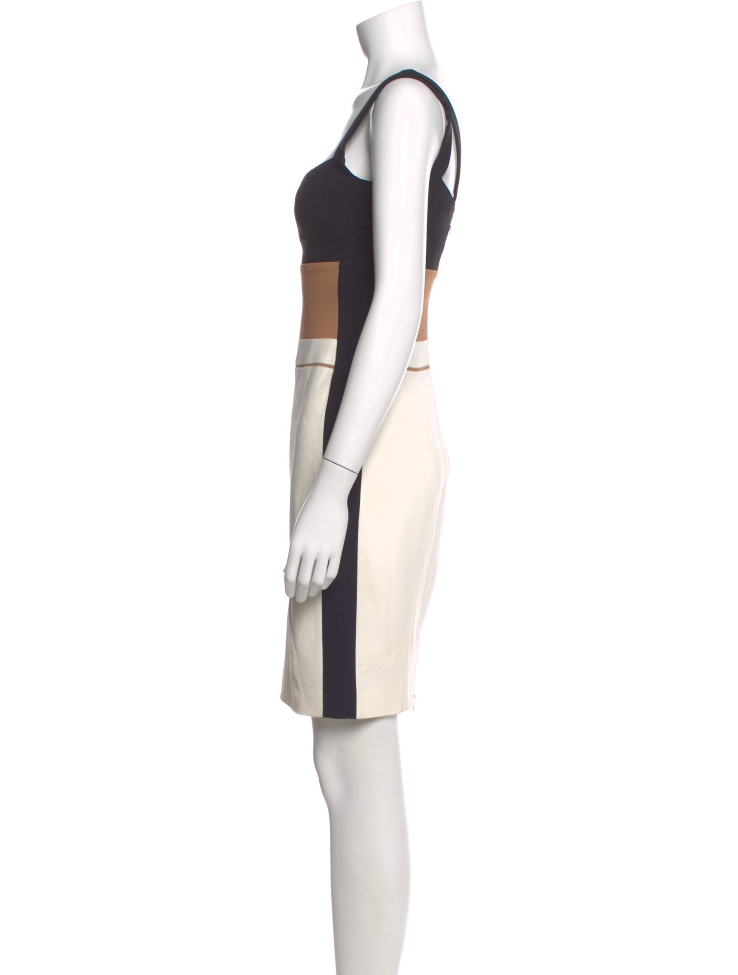 Narciso Rodriguez Colorblock Pattern Mini Dress