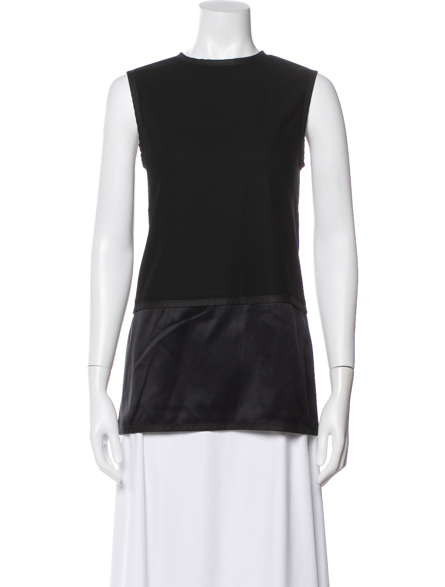 Narciso Rodriguez Crew Neck Sleeveless Top