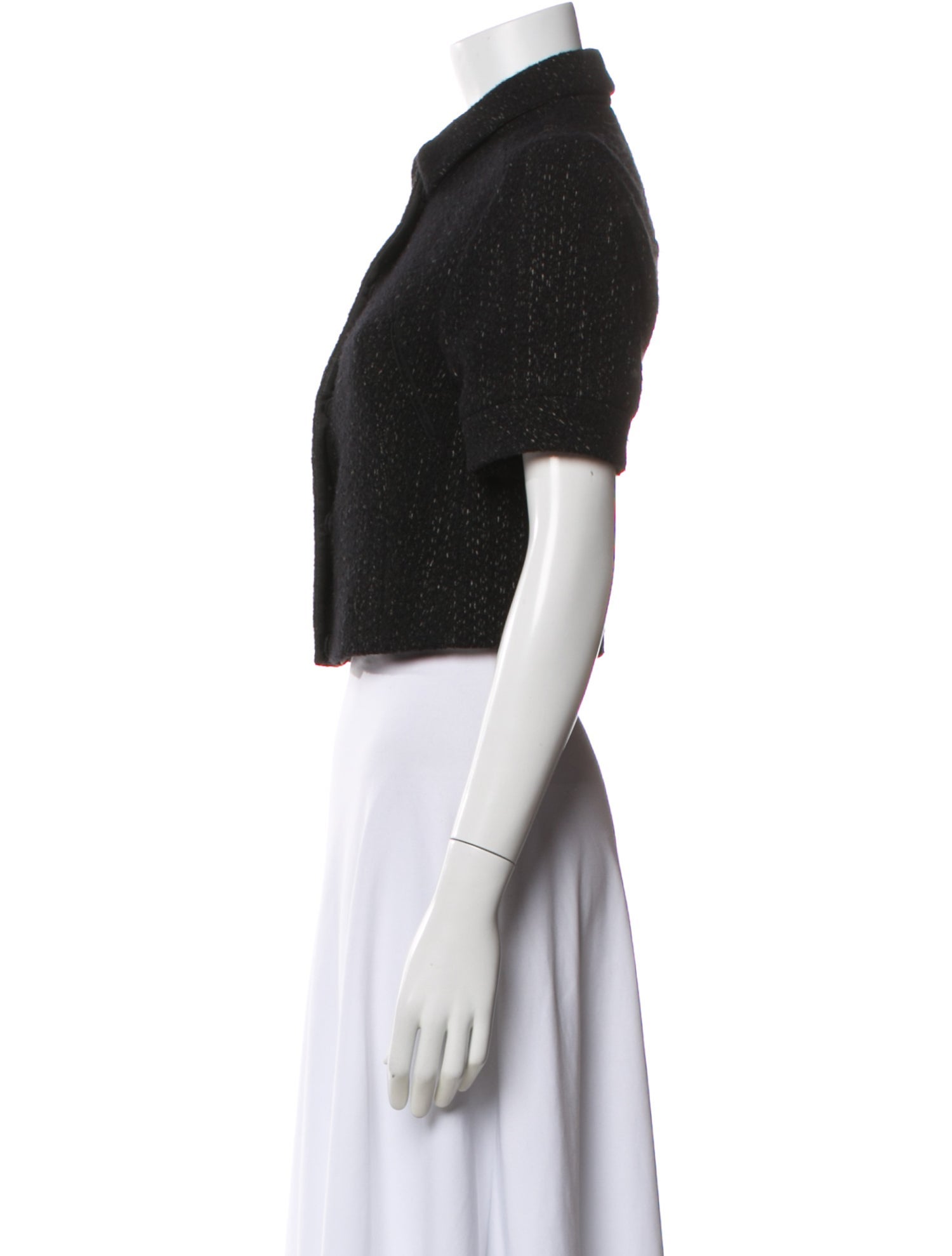 Narciso Rodriguez Tweed Tweed Pattern Bolero