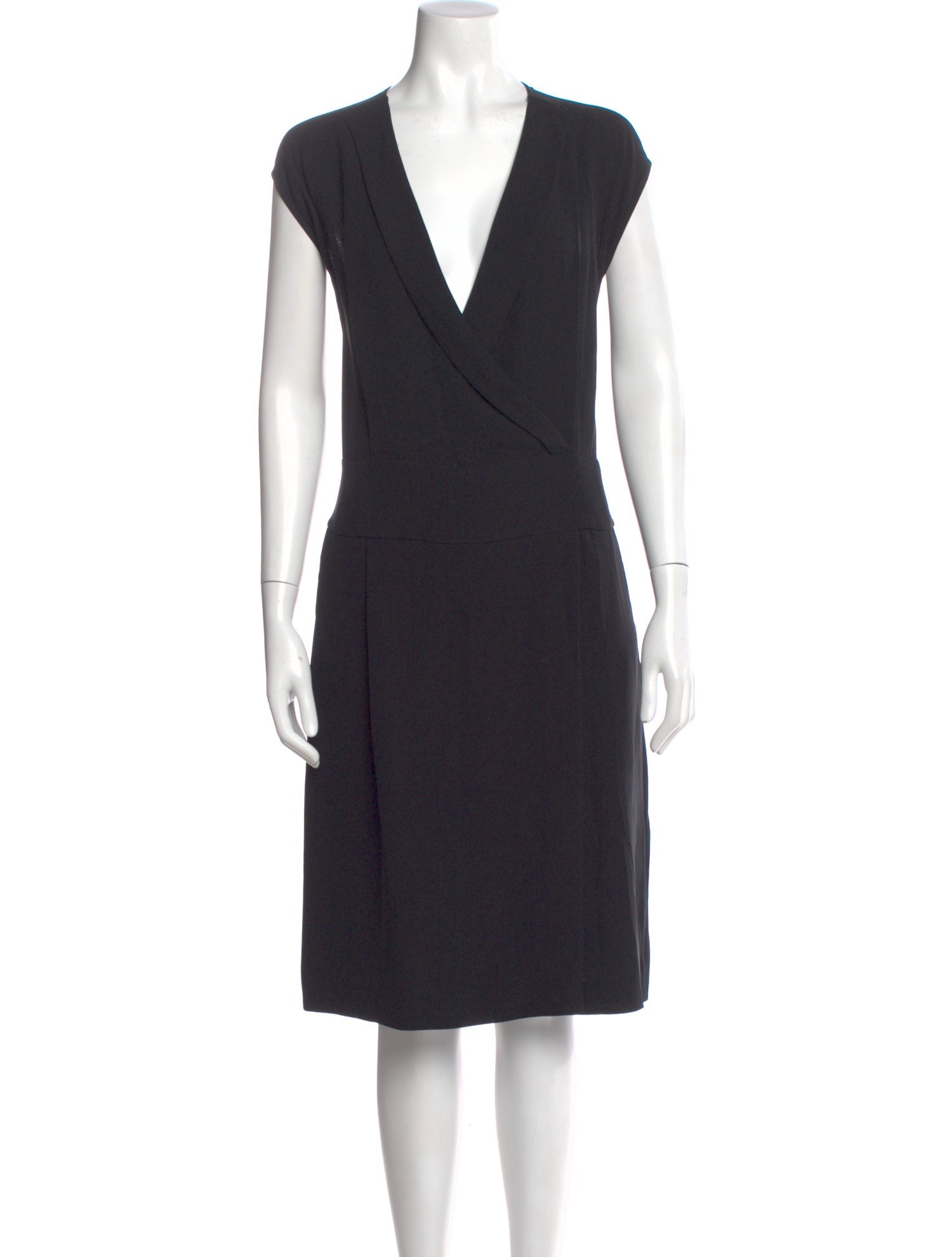 Narciso Rodriguez V-Neck Midi Length Dress