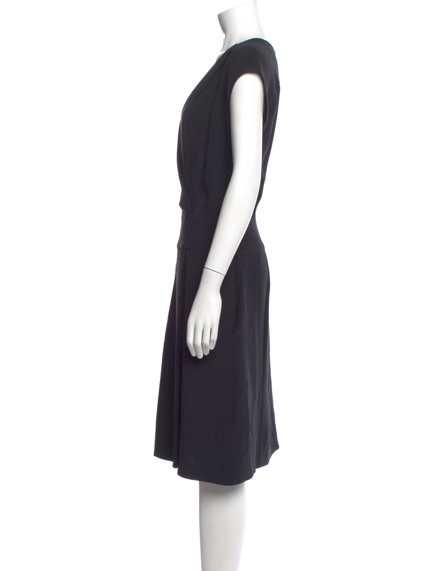 Narciso Rodriguez V-Neck Midi Length Dress