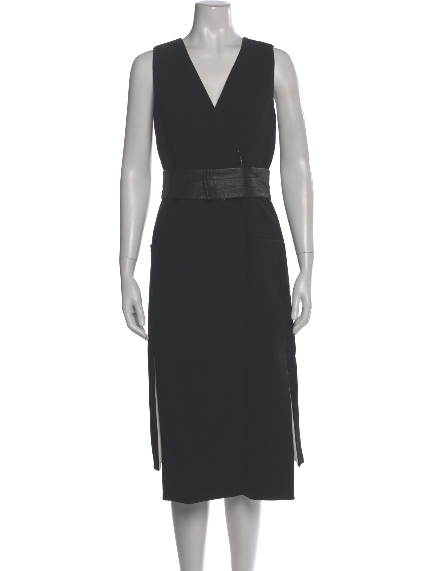Narciso Rodriguez Lambskin Midi Length Dress