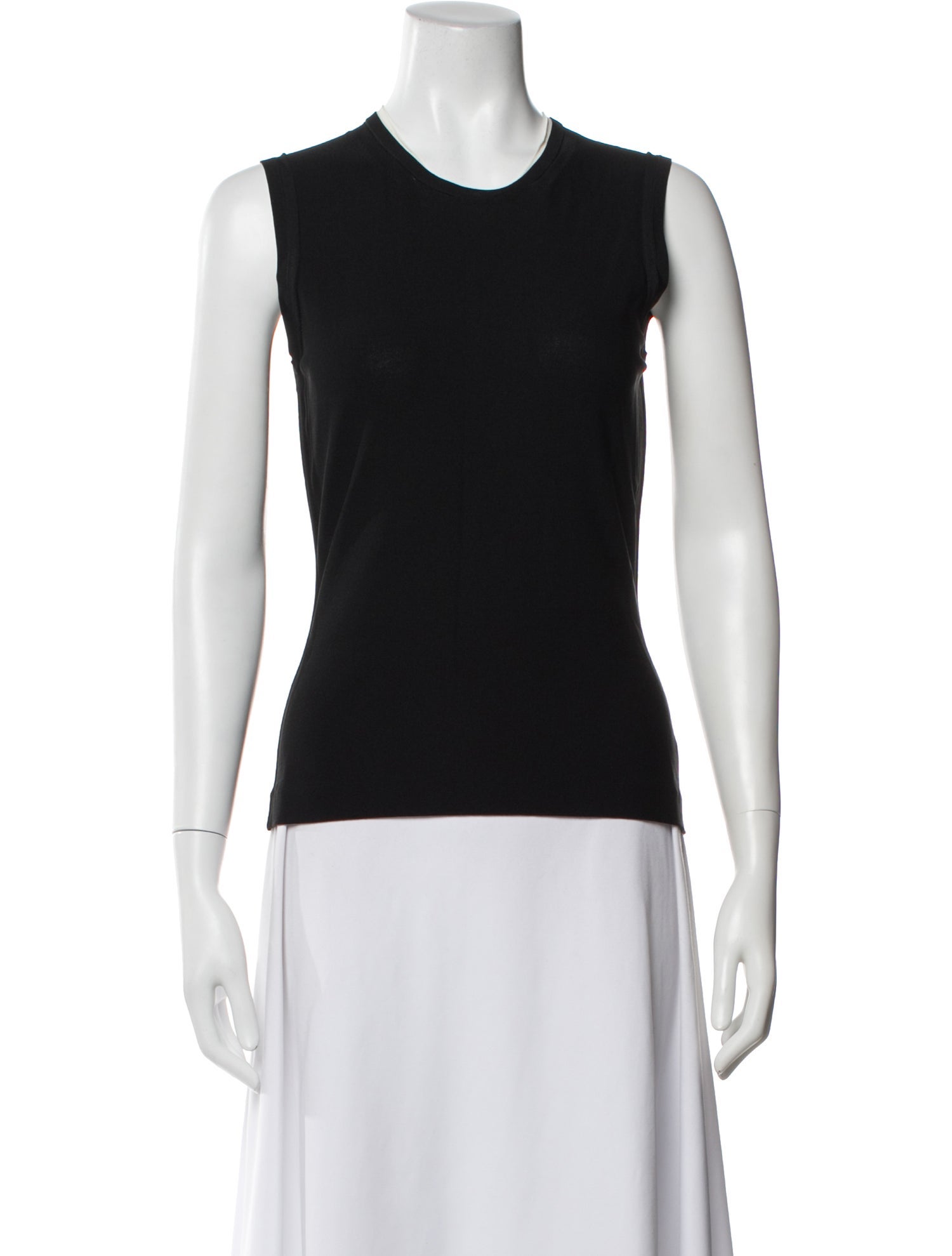 Narciso Rodriguez Crew Neck Sleeveless Top