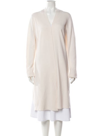Pre-owned Narciso Rodriguez Wool V-neck Sweater In Neutral