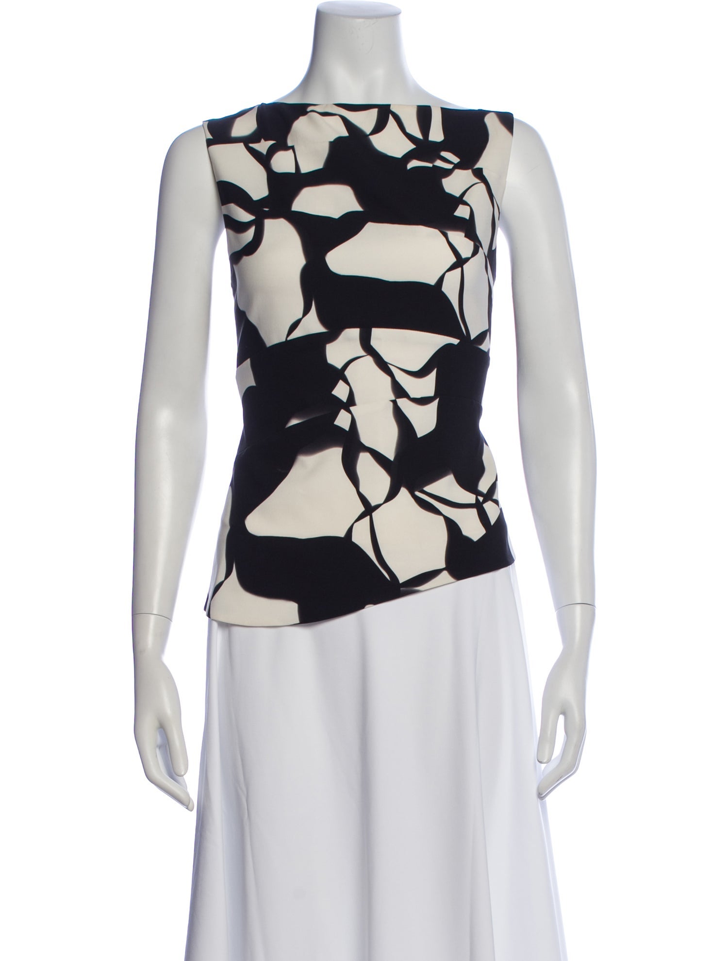 Narciso Rodriguez Silk Patterned Top