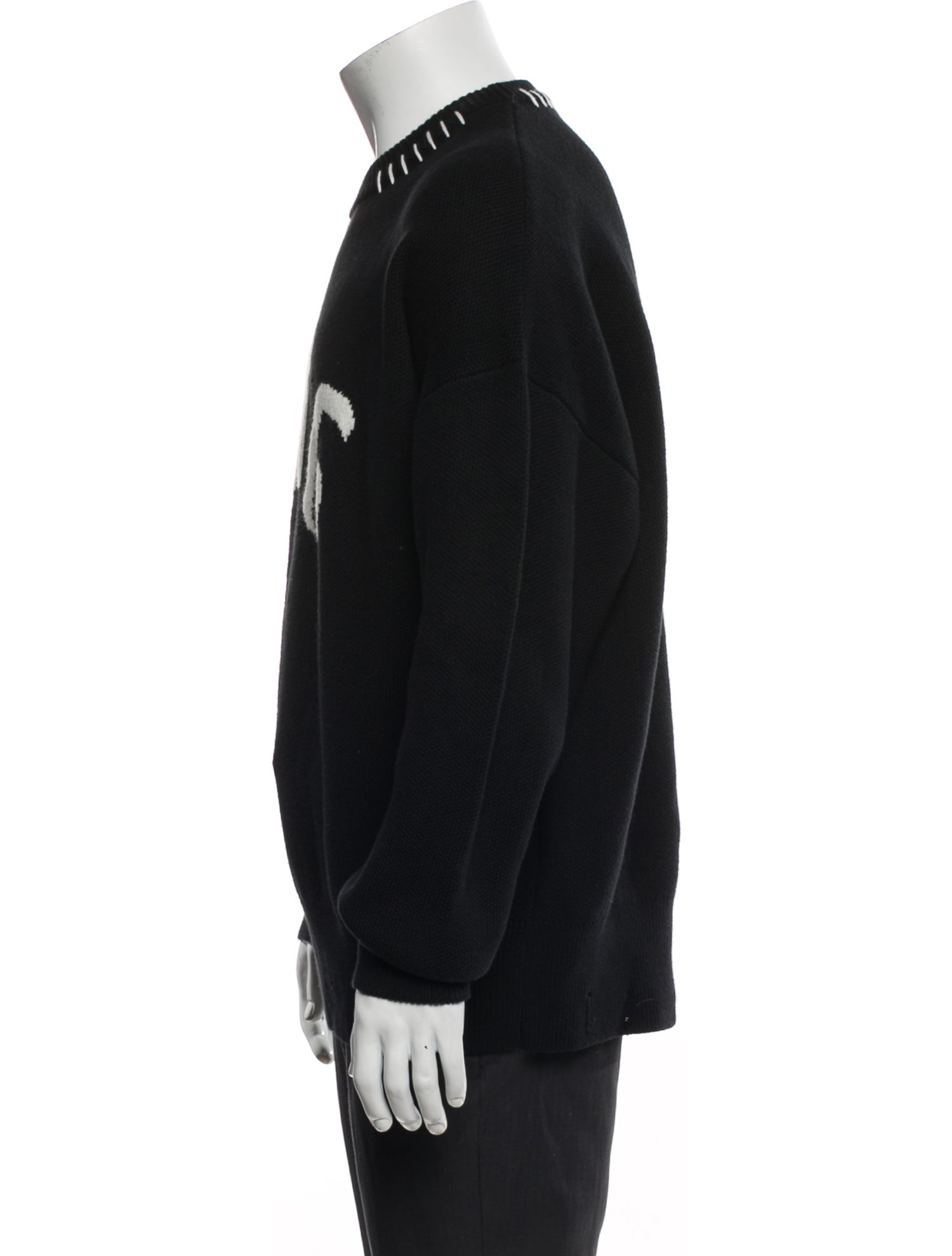 LNG Graphic Print Crew Neck Pullover