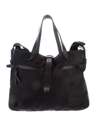Nanamica Leather-Trimmed Canvas Tote