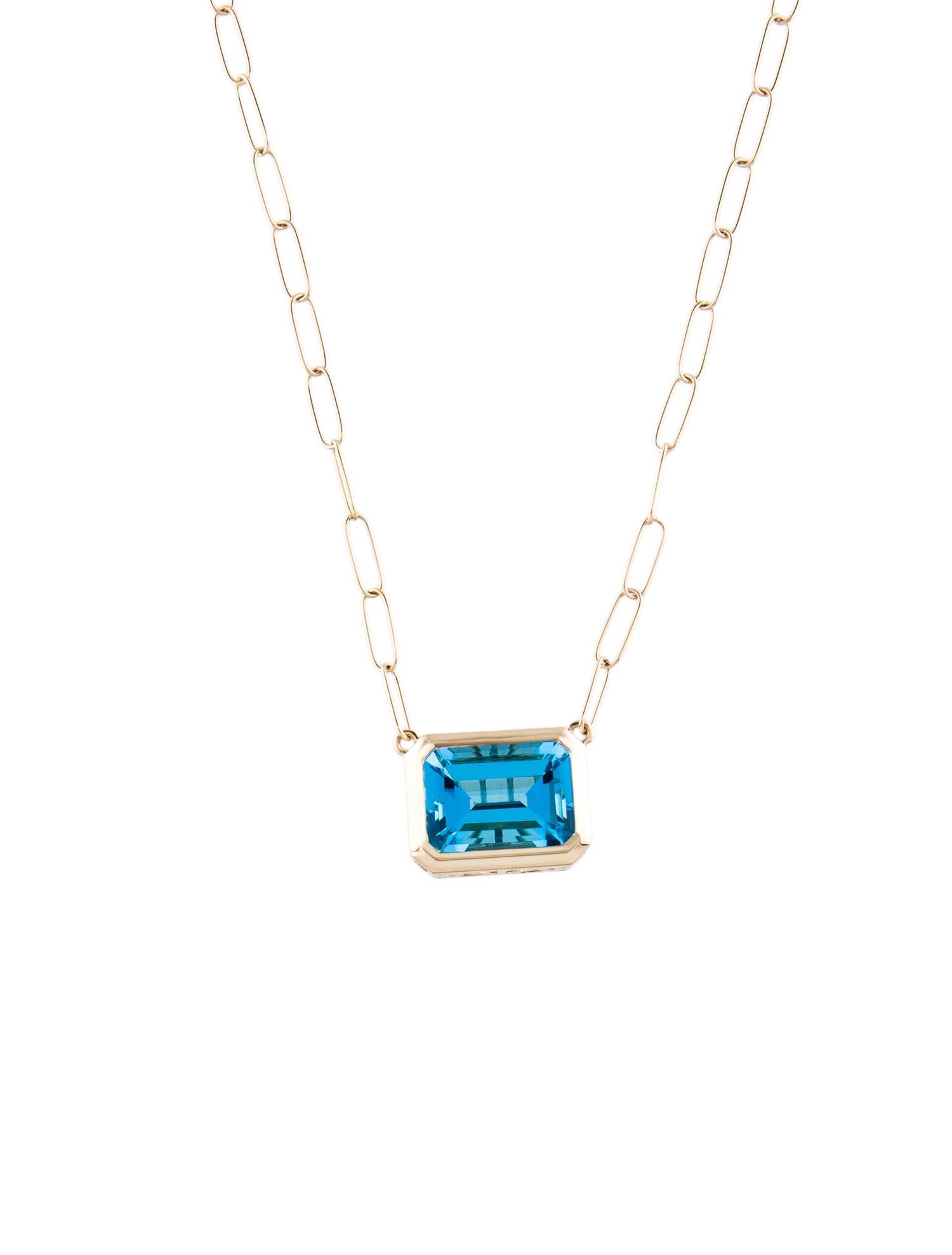 Nanamica 14K 8.78ctw Topaz Pendant Necklace