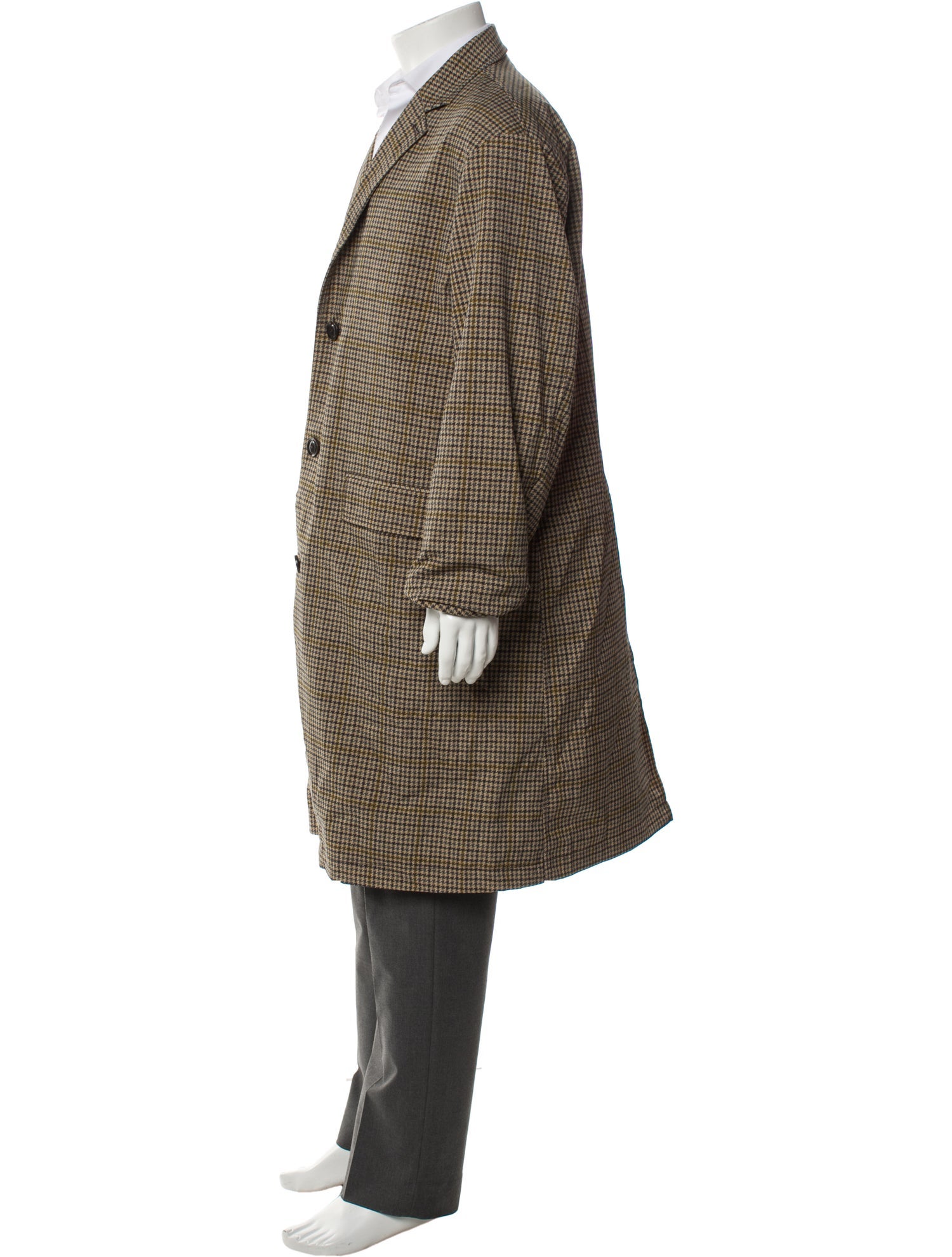 Nanamica Houndstooth Print Overcoat