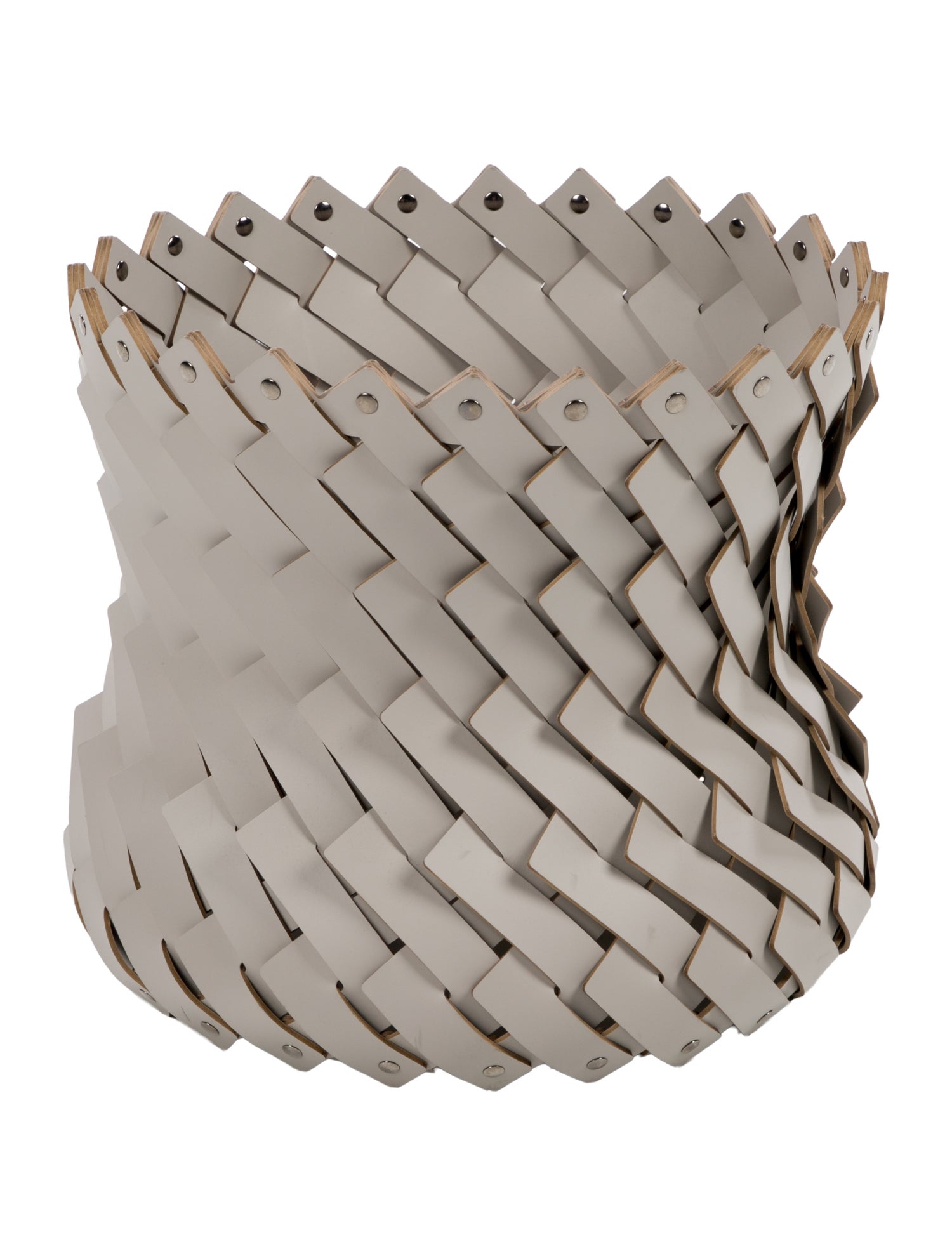 Supreme Studded Collar Vase - White Decorative Accents
