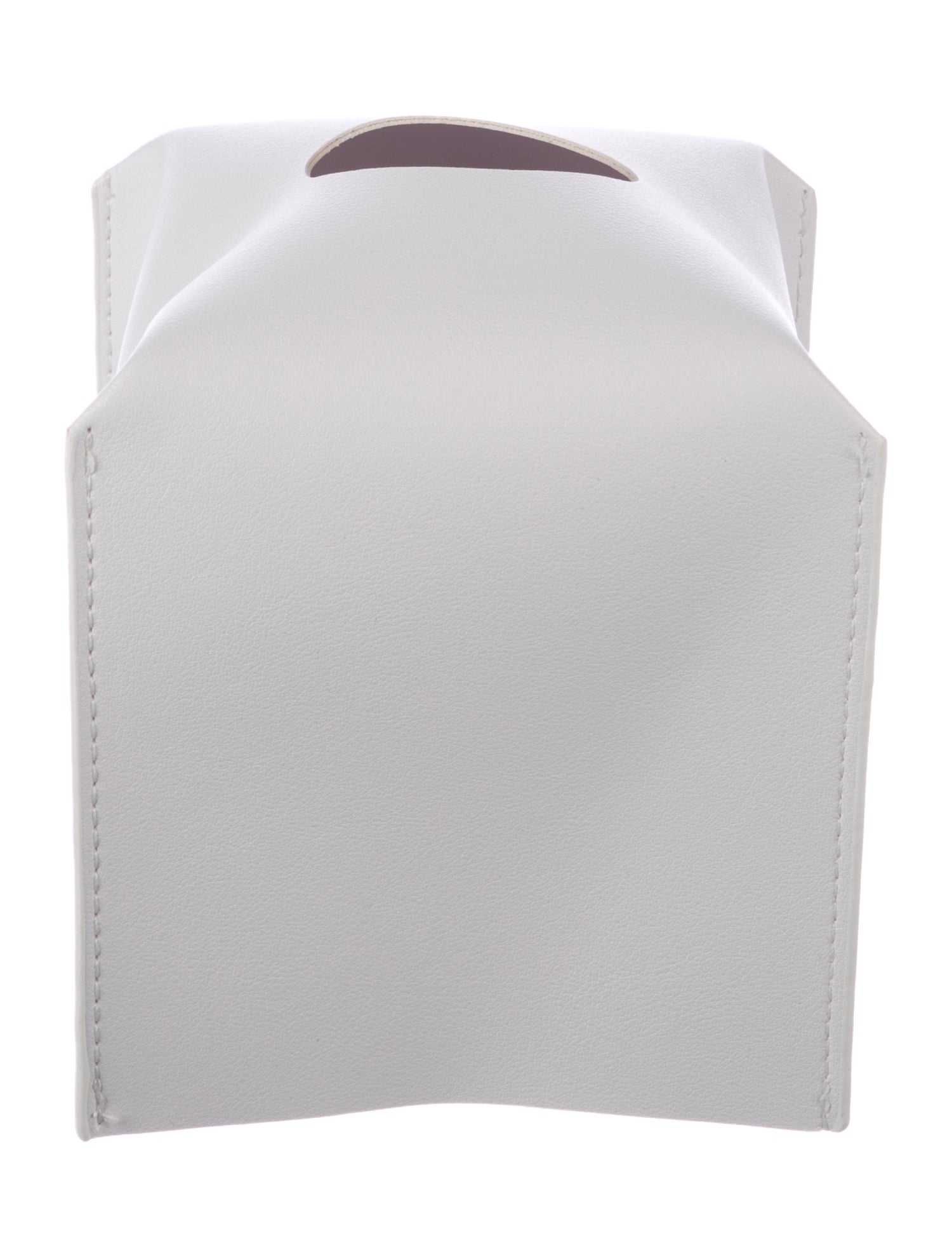 Nicole Sassaman Leather Tissue Box Cover