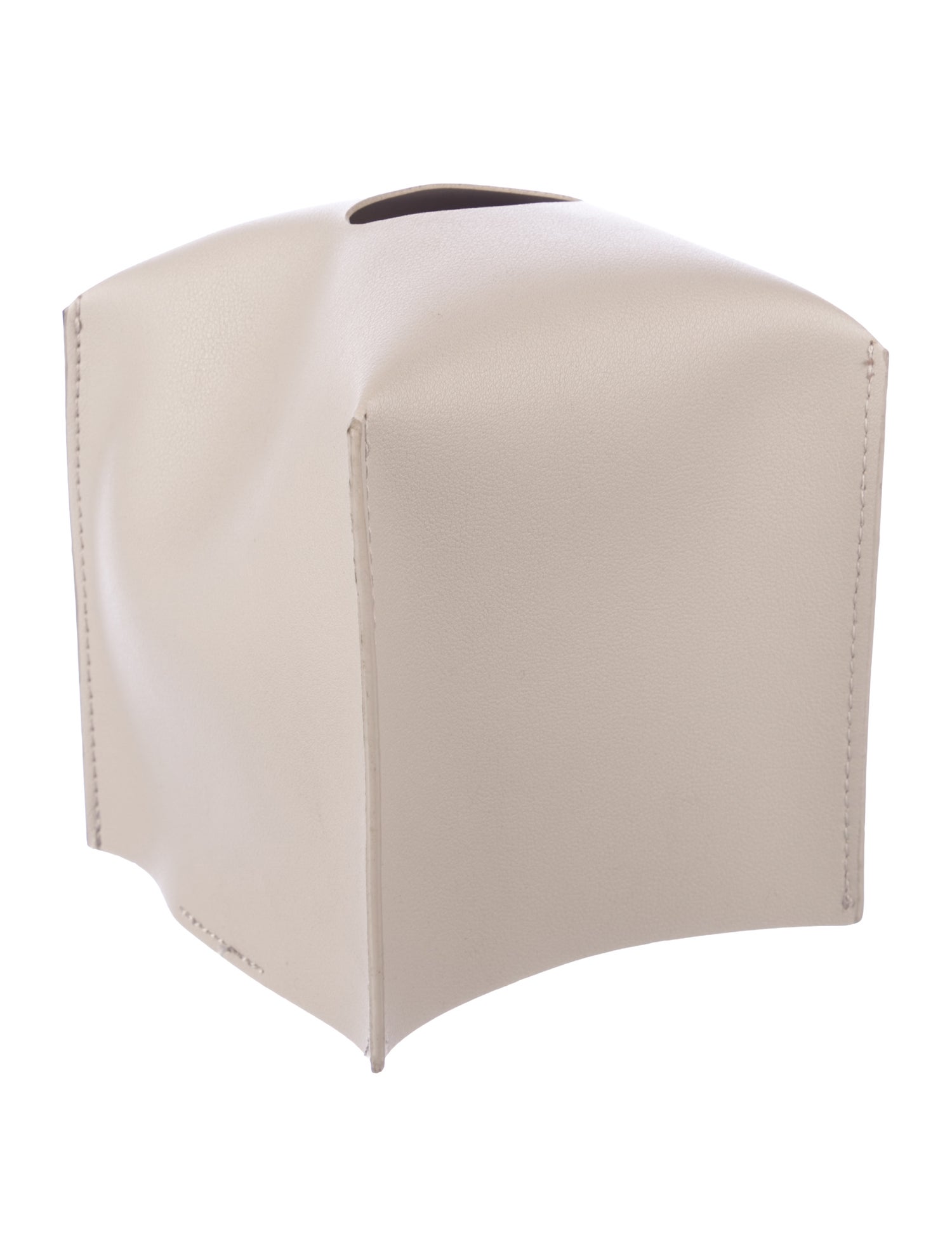 Nicole Sassaman Leather Tissue Box Cover