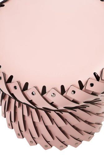 Nicole Sassaman Large Leather Woven Basket