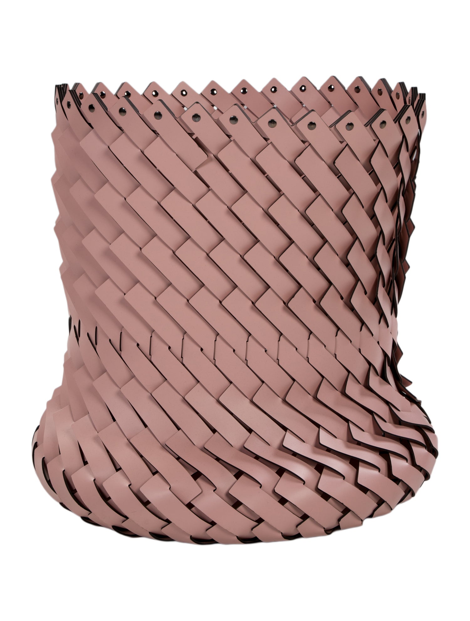 Nicole Sassaman Braided Leather Basket