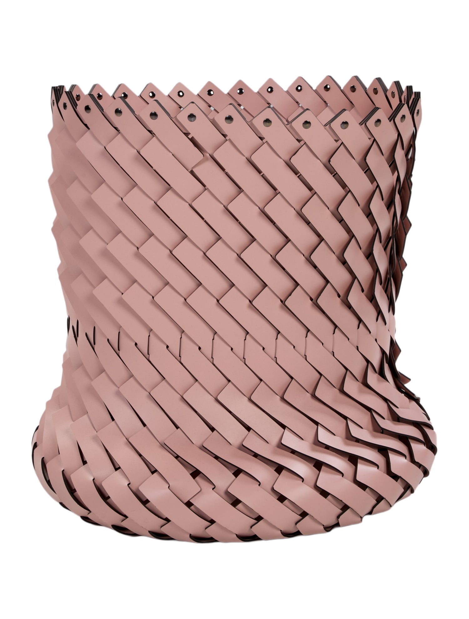 Nicole Sassaman Braided Leather Basket