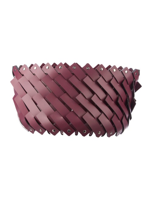 Nicole Sassaman Braided Leather Basket