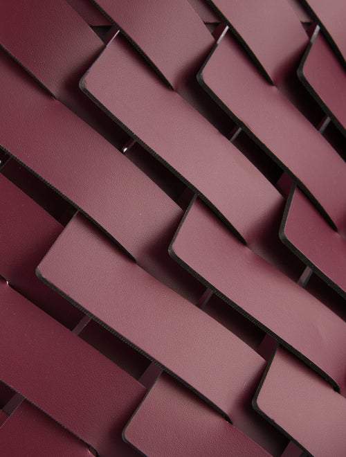 Nicole Sassaman Braided Leather Basket