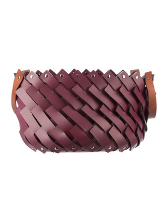 Nicole Sassaman Braided Leather Basket