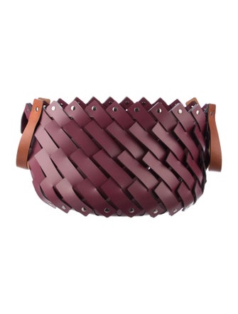Nicole Sassaman Braided Leather Basket