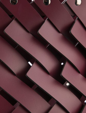 Nicole Sassaman Braided Leather Basket