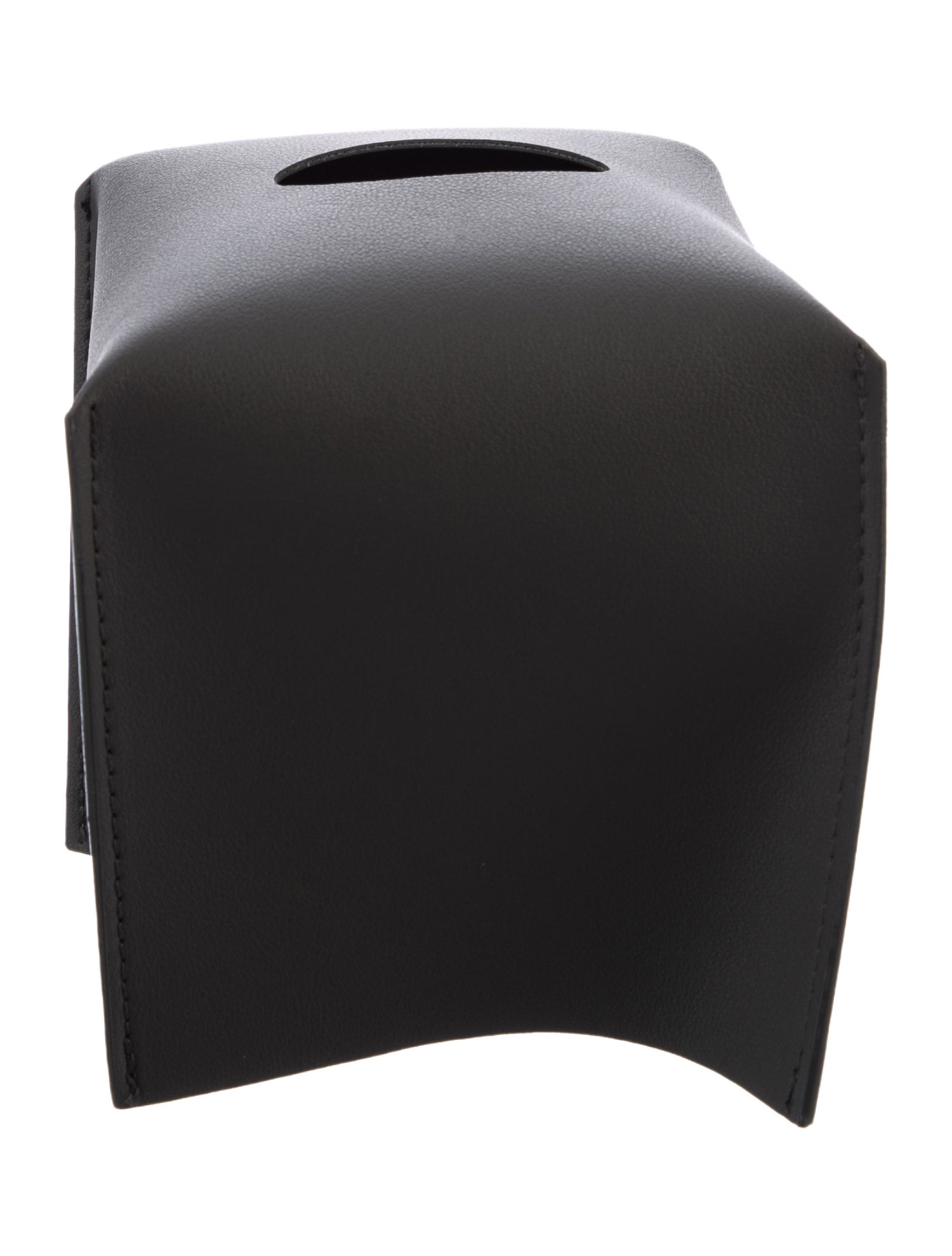 Nicole Sassaman Leather Tissue Box Cover