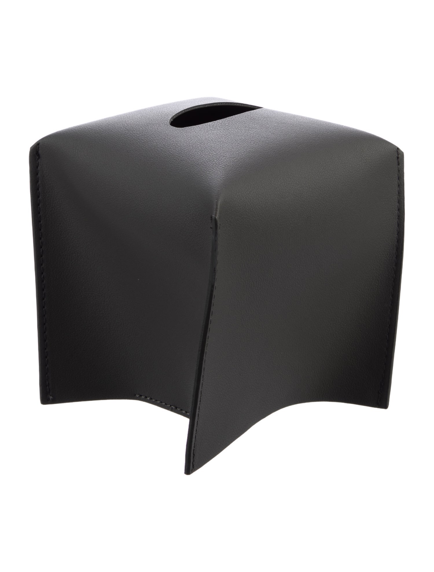 Nicole Sassaman Leather Tissue Box Cover
