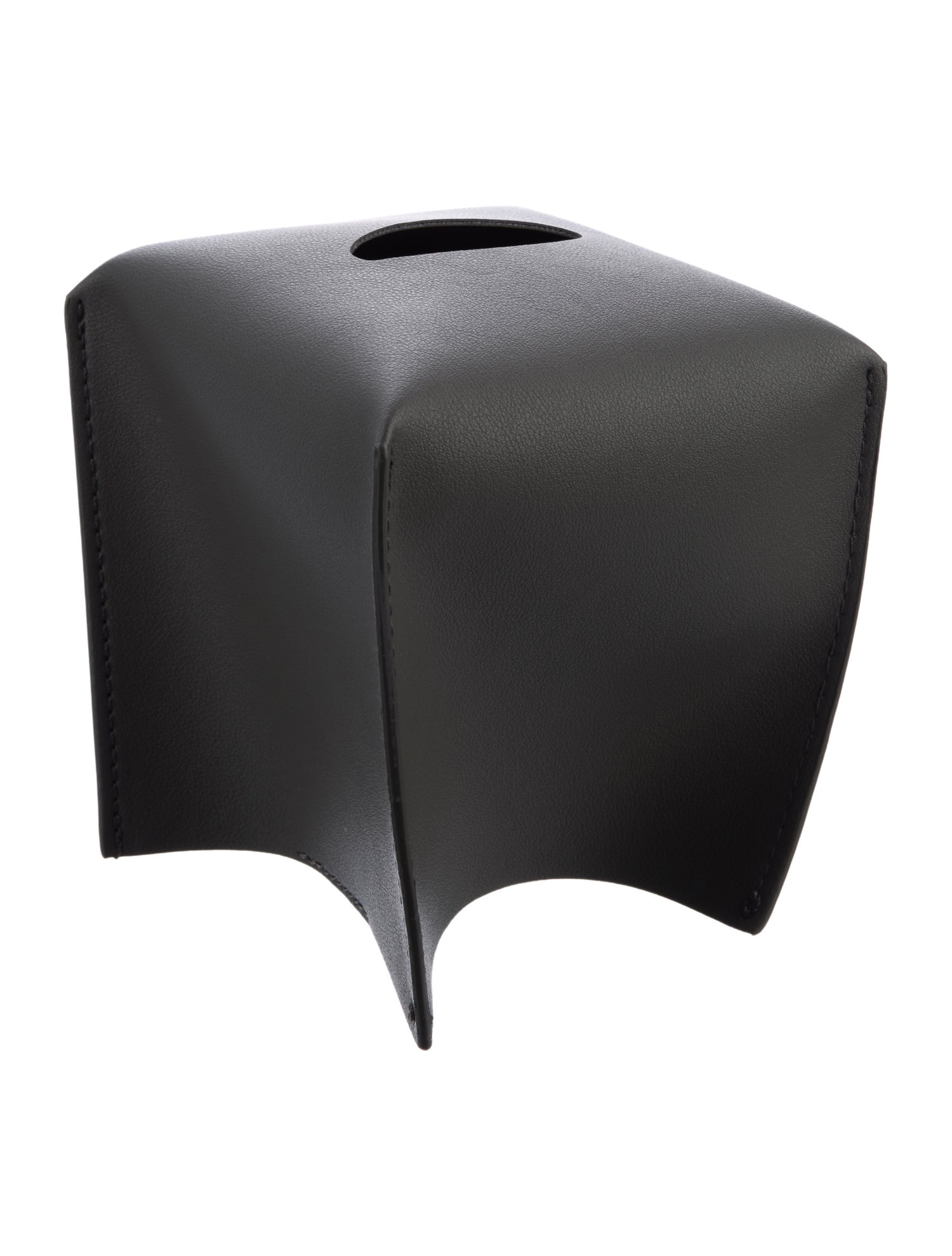 Nicole Sassaman Leather Tissue Box Cover