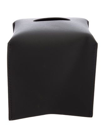 Nicole Sassaman Leather Tissue Box Cover