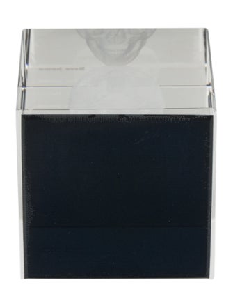 Nicole Sassaman Large skull cube paperweight