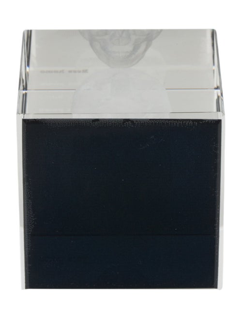 Nicole Sassaman Large skull cube paperweight