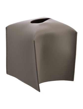 Nicole Sassaman Leather Tissue Box Cover