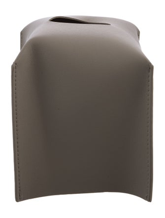 Nicole Sassaman Leather Tissue Box Cover