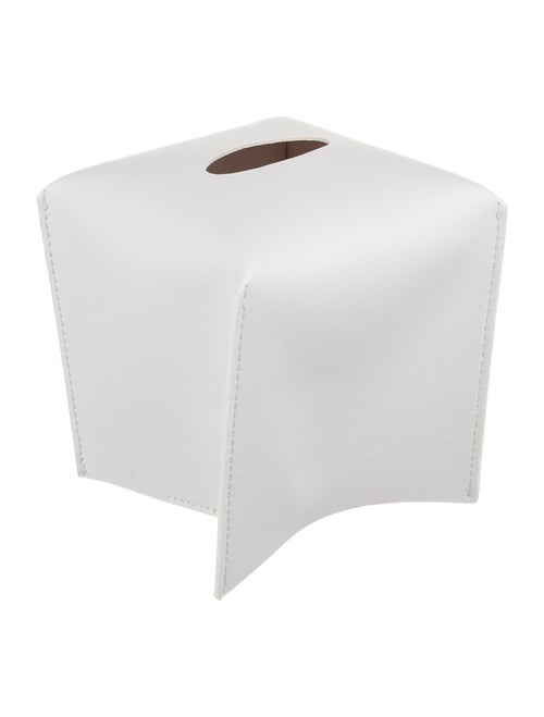 Nicole Sassaman Leather Tissue Box Cover