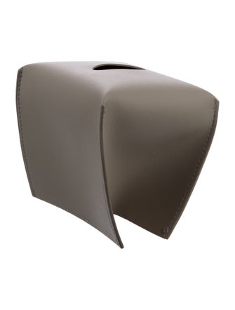 Nicole Sassaman Leather Tissue Box Cover