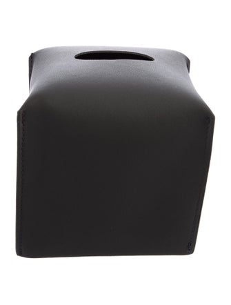 Nicole Sassaman Leather Tissue Box Cover