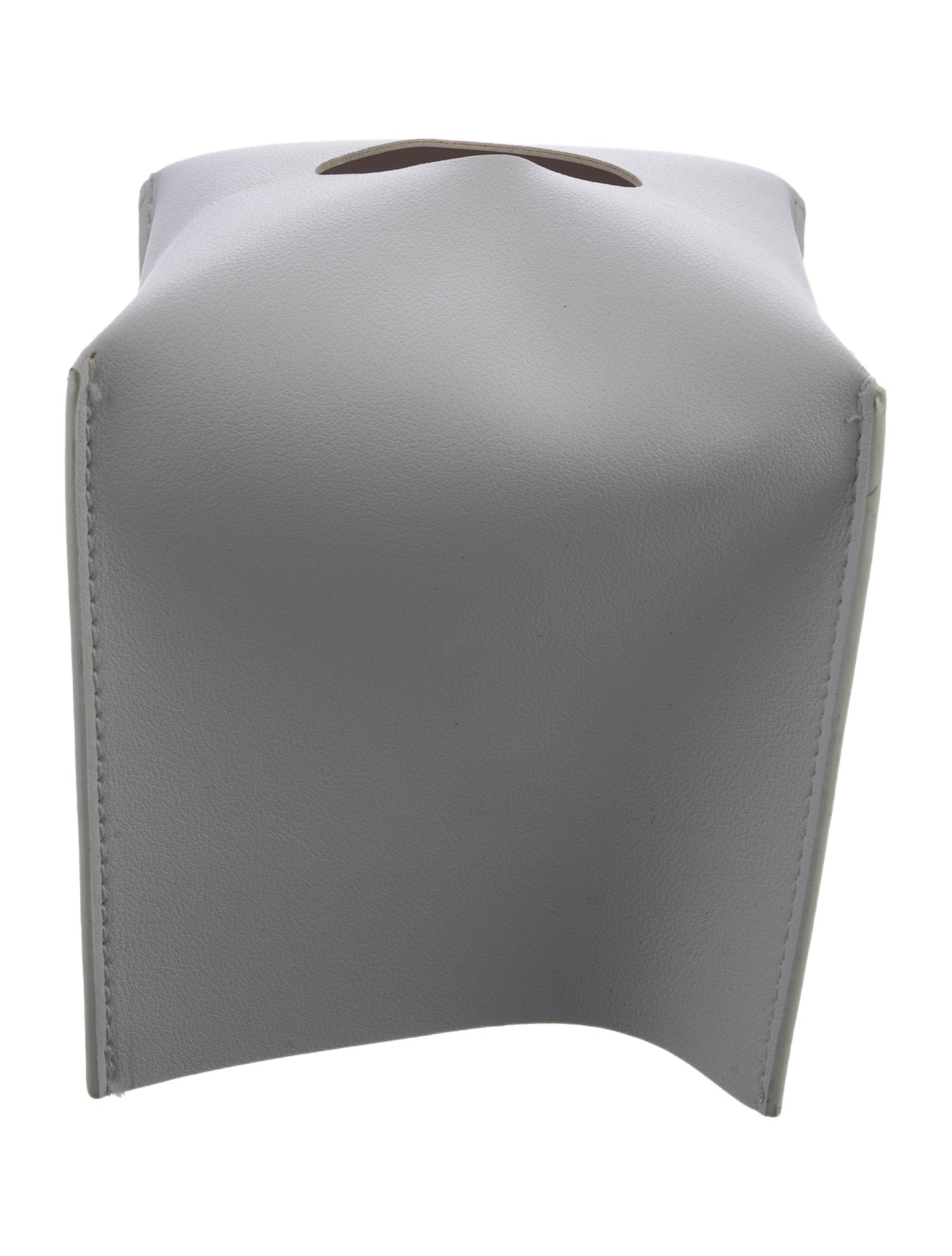 Nicole Sassaman Leather Tissue Box Cover