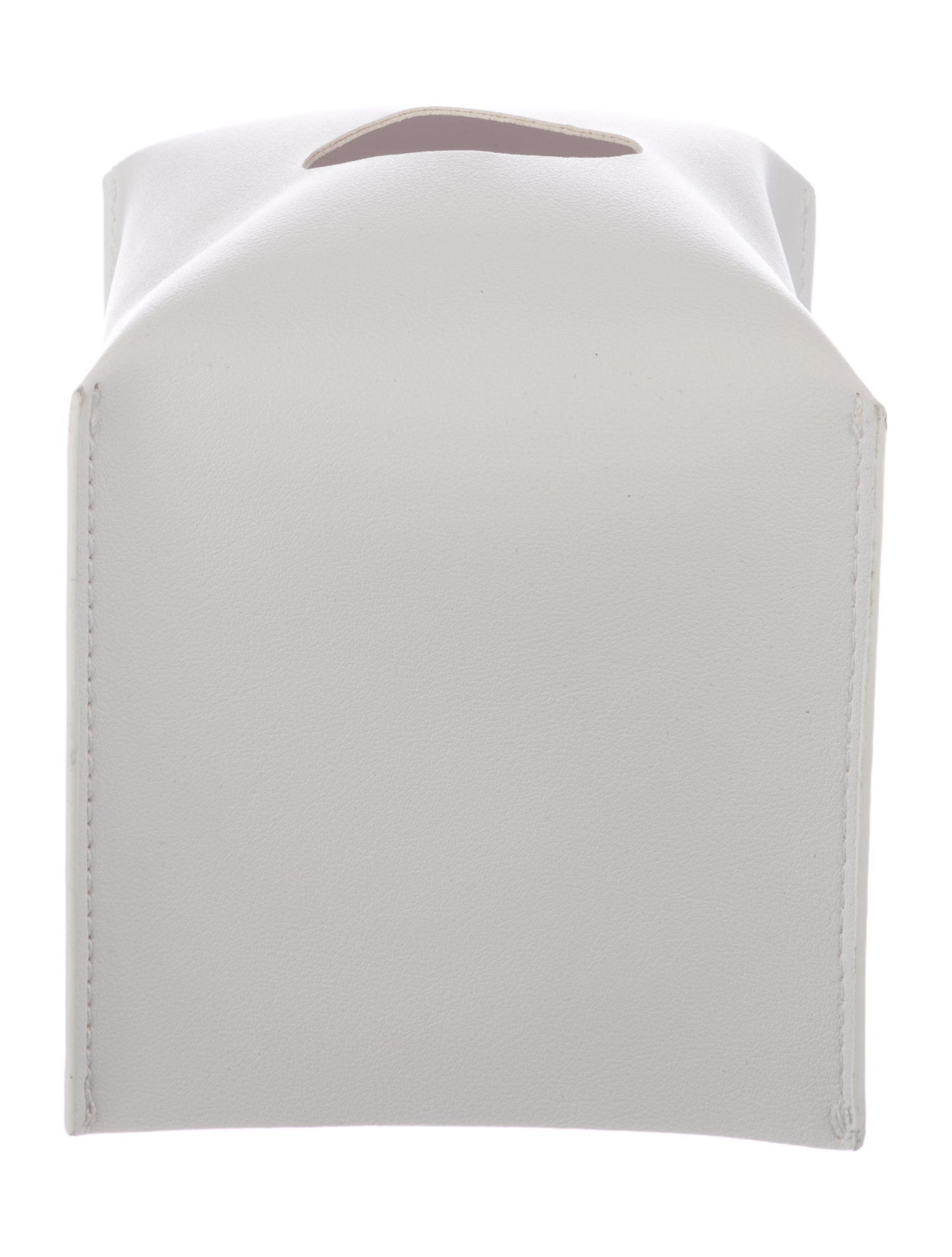 Nicole Sassaman Leather Tissue Box Cover