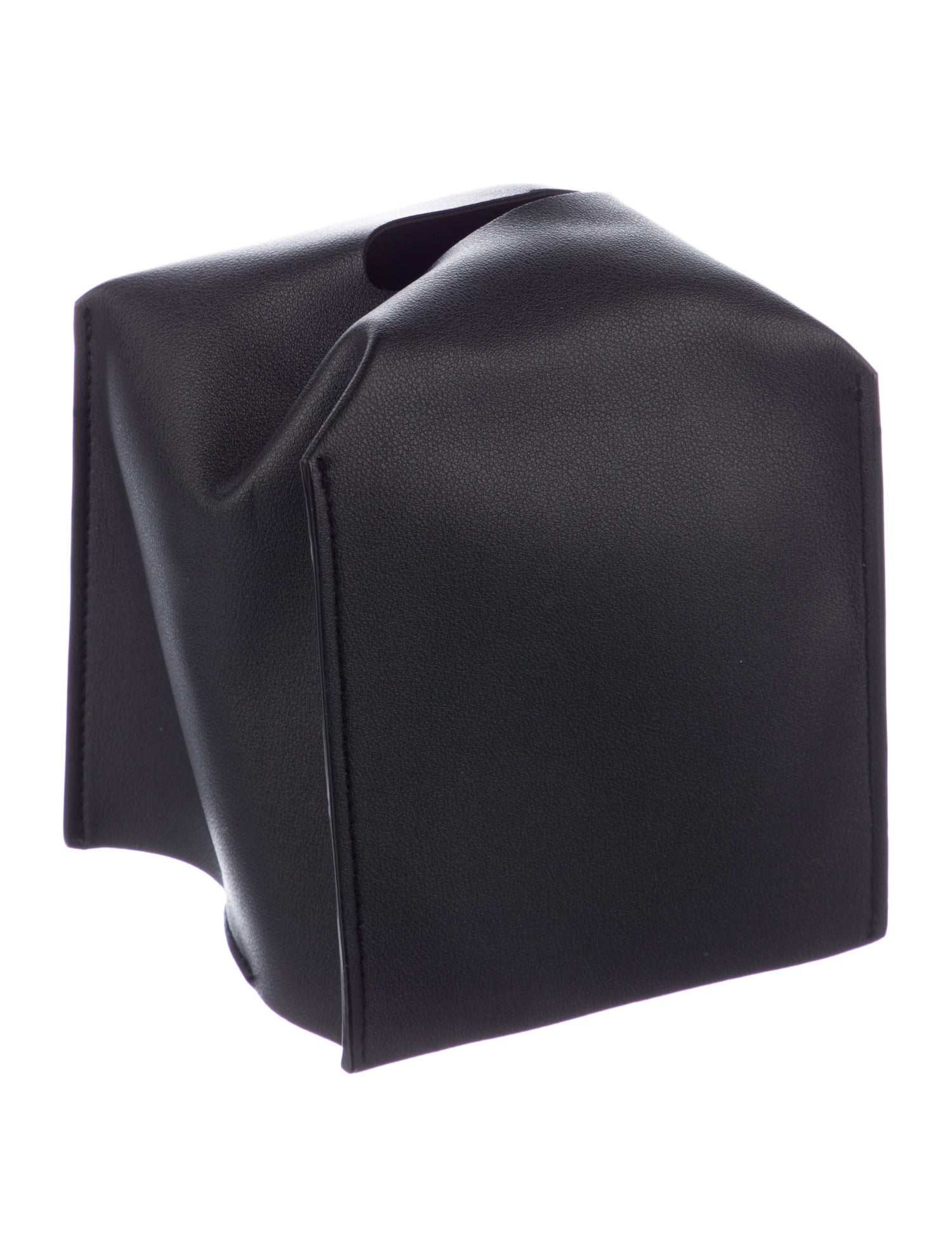 Nicole Sassaman Leather Tissue Box Cover