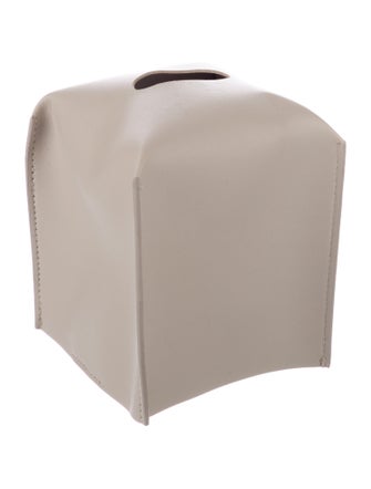 Nicole Sassaman Leather Tissue Box Cover