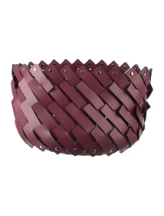 Nicole Sassaman x pinetti Woven Leather Basket