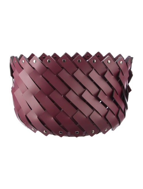 Nicole Sassaman x pinetti Woven Leather Basket