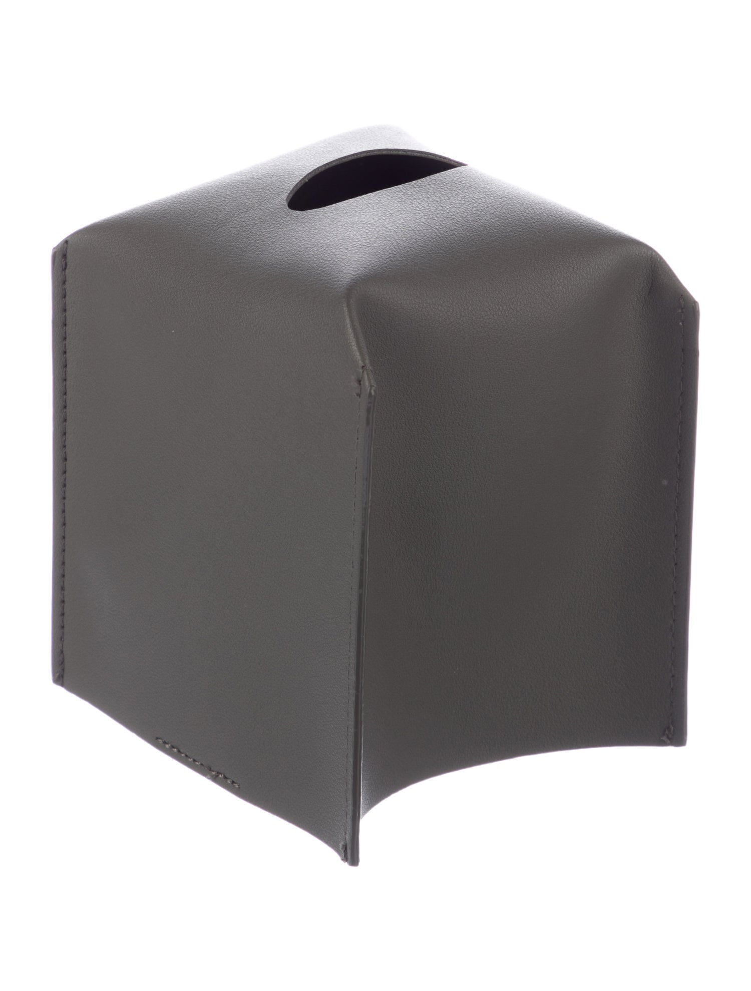 Nicole Sassaman Leather Tissue Box Cover