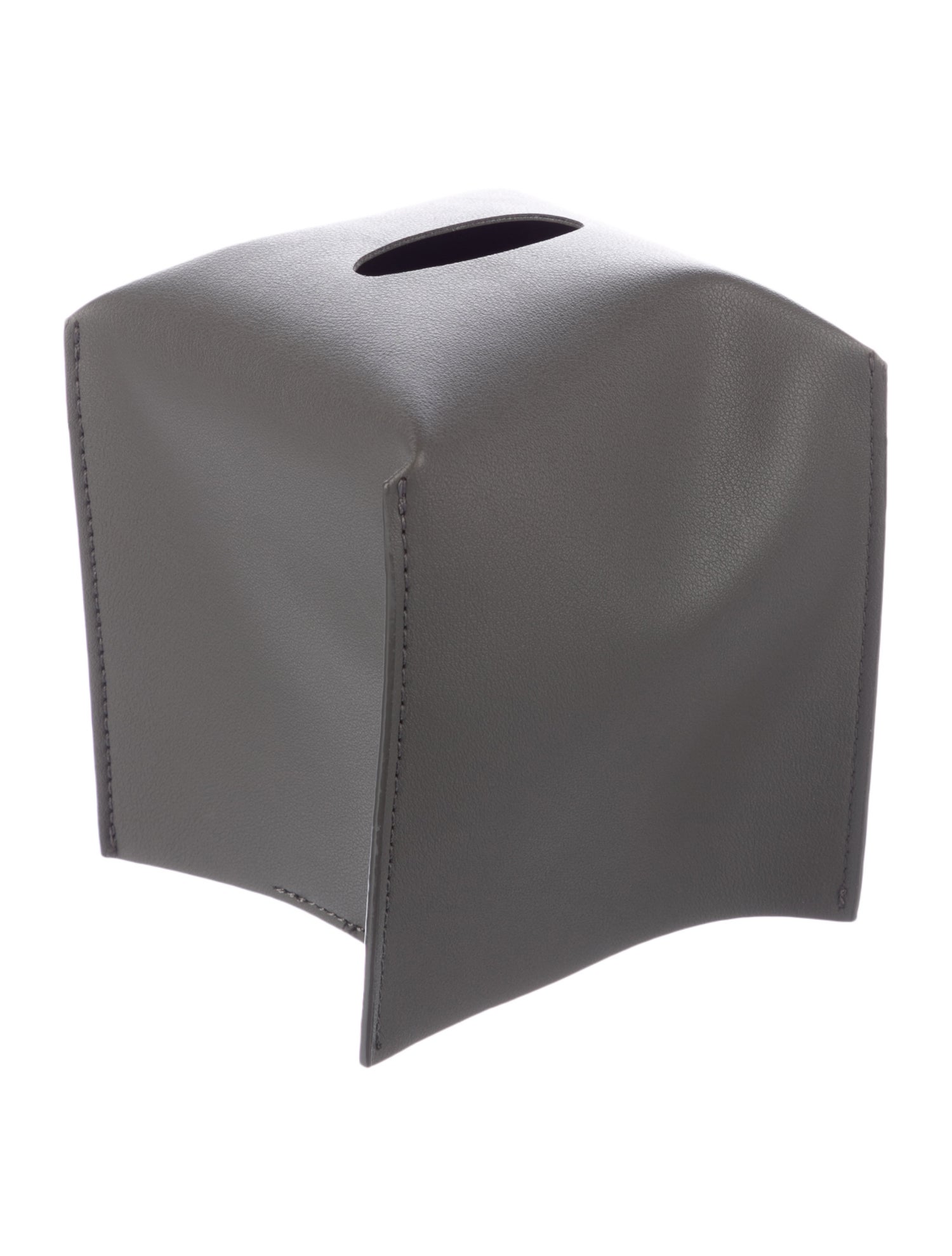 Nicole Sassaman Leather Tissue Box Cover