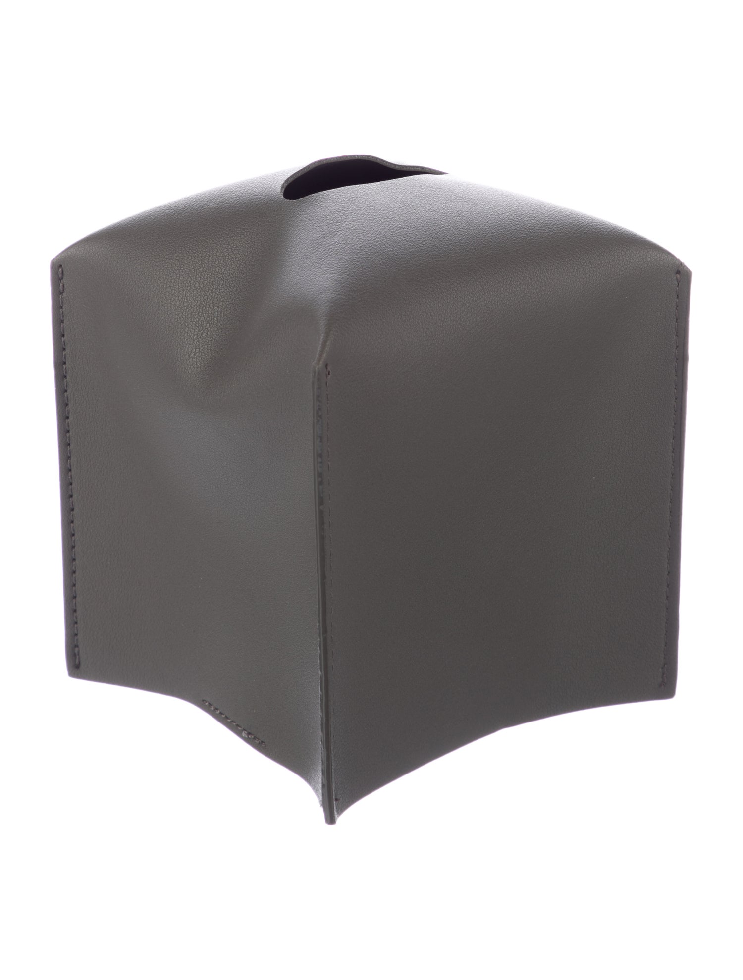 Nicole Sassaman Leather Tissue Box Cover