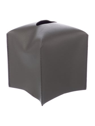 Nicole Sassaman Leather Tissue Box Cover
