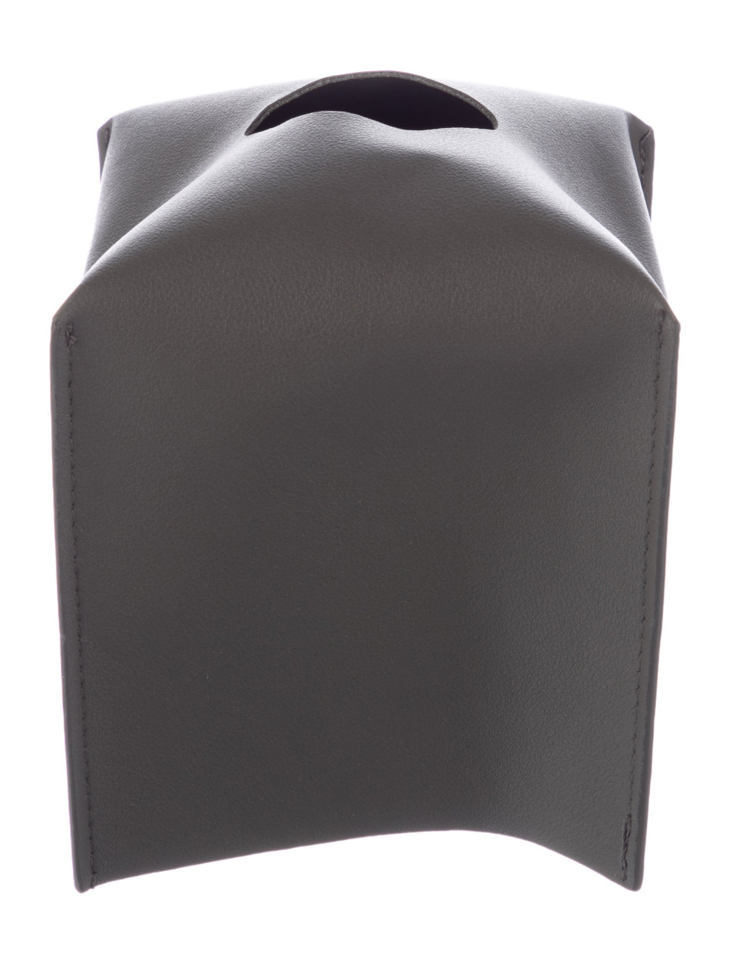 Nicole Sassaman Leather Tissue Box Cover