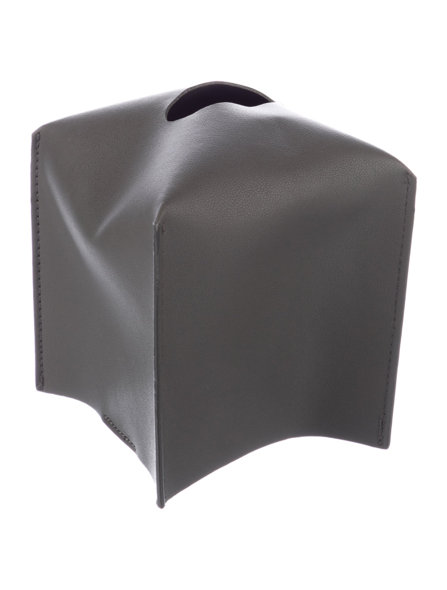 Nicole Sassaman Leather Tissue Box Cover